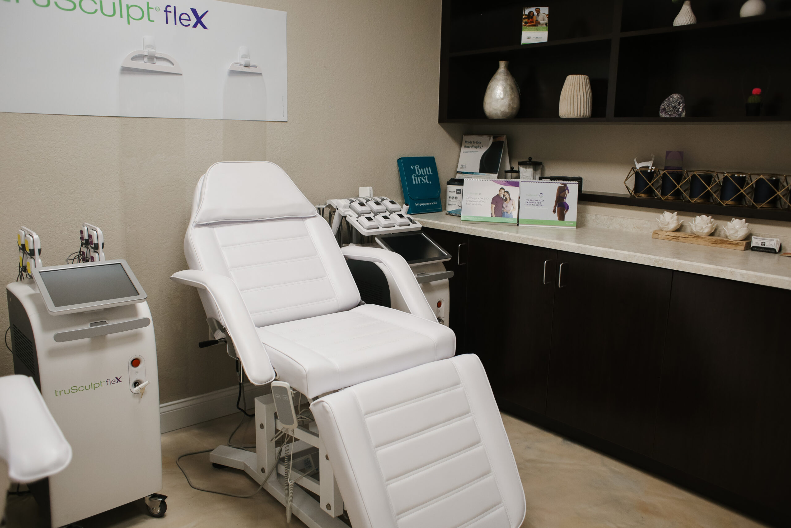 Treatment room at Clique Med Spa